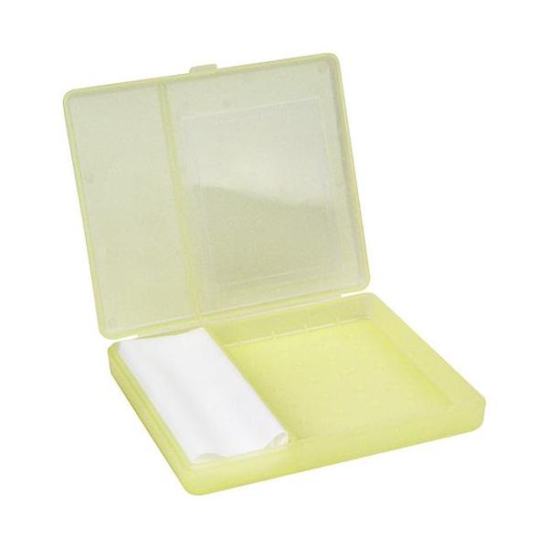 ポケットにも入る薄型スケルトンケースです。[用途]チョーク用収納ケース。[機能]チョークが5〜6本収納可能なチョークケースです。お手拭き付なので、チョーク使用後の気になる指先汚れをいつも清潔に保てます。底の転がり止めはチョークの保護にもなり...