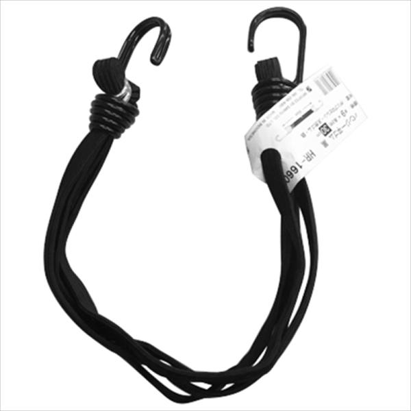 伸縮性のある両端フック付の平ゴムです。[用途]荷物の仮固定や結束。[機能]四つ又になっている為、四面から固定することができます。[仕様]●幅：9mm。●長さ：30cm。●4本組。●色：黒。[材質]●フック：スチール。●中芯：天然ゴム。●被覆...