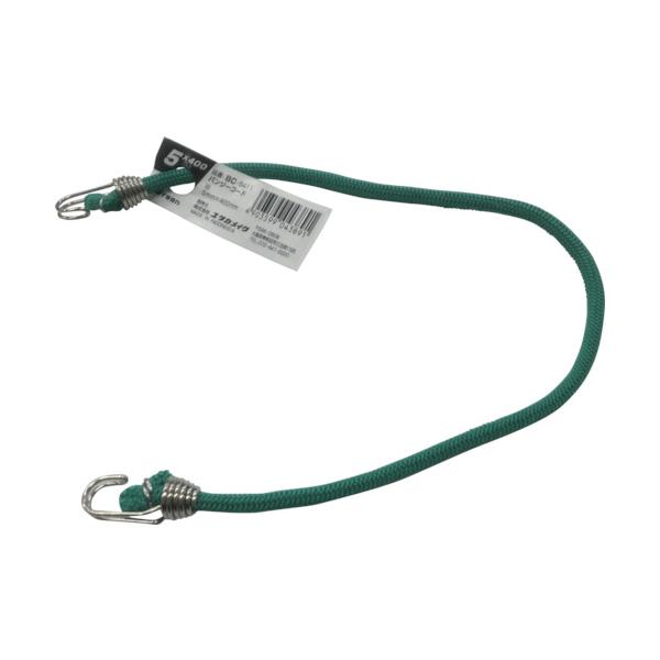 "●伸縮性があり、周囲を糸で特殊織しています。<br><br>●荷物の仮留め、固定等<br><br>●色：グリーン<br>●長さ(m)：0.4<br>●標準幅(mm)：...