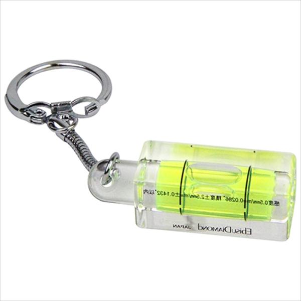 携帯に便利なキーホルダー型の水平器です。[用途]キーホルダー型水平器。[機能]鍵を取り付けて測定できます。小さくて携帯に便利です。[仕様]●感度：0.50mm/m=0.0286度。●精度：±2.50mm/m=±0.1432度以内。●本体カラ...