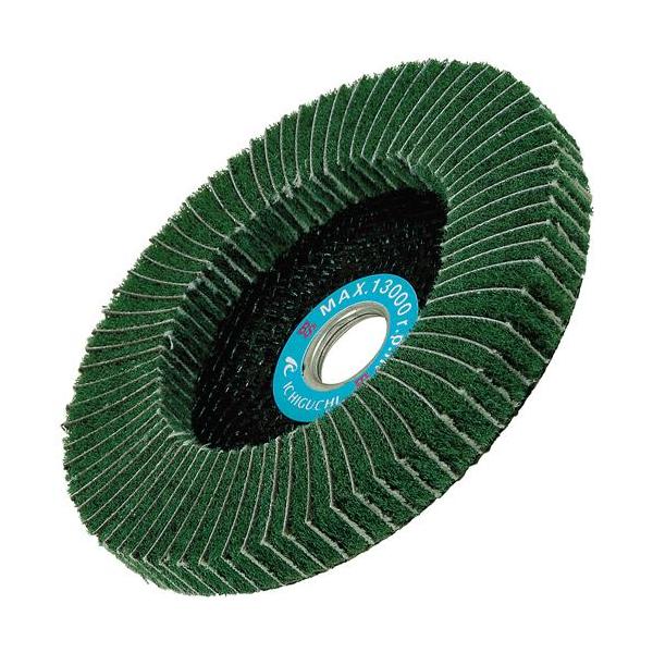 繊維のパワーで磨きます。[用途]塗装はがし、木工研磨、ステンレス研磨仕上げ作業。[機能]繊維とペーパーをミックスして目詰まりなく、マイルドな作業ができます。[仕様]●サイズ：直径100mm×穴径15mm。●粒度：400。●最高使用回転数：1...