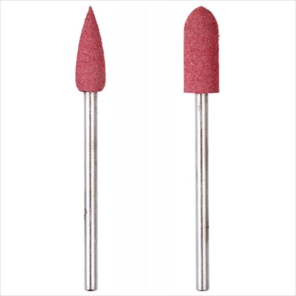 ゴムのような弾力を持った軸付砥石です。[用途]プロクソンミニルーター用先端工具。[機能]前仕上げ用です。WA砥粒を特殊な接着剤で固め、ゴムのような弾力を持った軸付砥石です。金属、ガラスの磨き、酸化皮膜やサビとり、つや出し研磨に最適です。[仕...