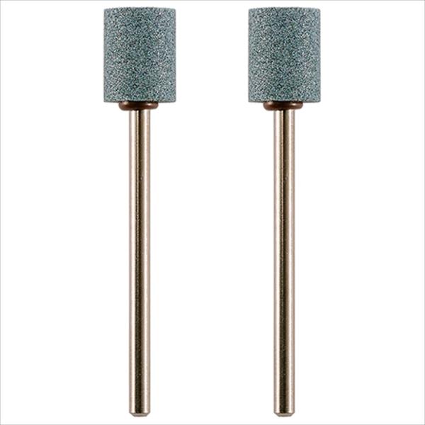 ミニルーター専用の軸付砥石です。[用途]金属、ガラスなどの研削、研磨。[機能]硬度が高く、硬い材質の研磨に最適です。ガラス・セトモノ・宝石・金属などの研削・彫刻・研磨ができます。[仕様]●シャフト径：2.35mm。●形状：円柱径8mm×10...