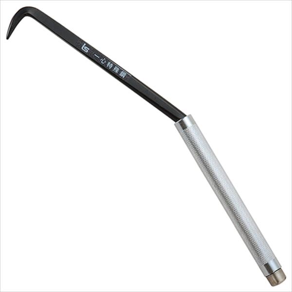 針金や番線を使って結束する際に使用する鉄筋工具です。[用途]結束線、番線の締め付け作業。[機能]本体はテフロン加工を施してあります。回転が滑らかで使いやすさ抜群です。[仕様]●全長：265mm。●テフロン加工。[注意事項]先端が鋭角になって...