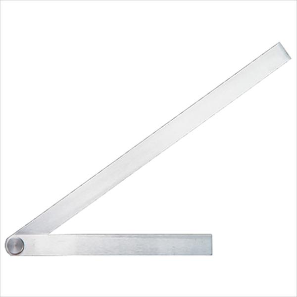 角度を任意に調節できます。[用途]ケガキ時、角度写し時に使用する自由金。[機能]角度写しやケガキ作業が簡単に行えます。[仕様]●本体サイズ：長枝(短枝)250(150)mm×幅15mm×厚さ2mm。●重量：91g。●目盛なし。[材質]●本体...