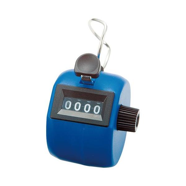 ボタンを押すだけで数値のカウントが出来ます。[用途]入場者数・交通量などの数量カウント用数取器。[機能]軽くて持ち易い数取器です。リセットはダイヤルで行います。軽くて丈夫なプラスチック製です。手持型です。[仕様]●本体サイズ：幅41mm×高...