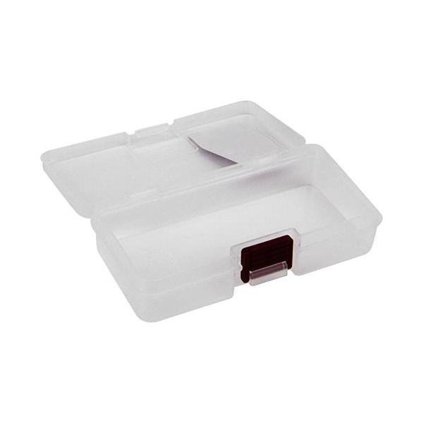 仕切りなしタイプで、小物の収納に便利なケースです。[用途]パーツ等小物類の収納。[機能]本体のエッジ部にR加工を施しているため、スムーズに蓋の開閉が可能です。蓋と本体の連結部に傘を立てているため、連結部の破損を極力回避しています。蓋の天面に...