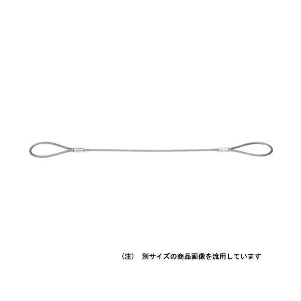 アルミクランプ止めワイヤースリングです。[用途]荷物の吊り上げ・固定・引っ張り。[機能]メッキ無し仕様(0/0)です。アルミクランプ止めです。[仕様]●両端アイ型。…
