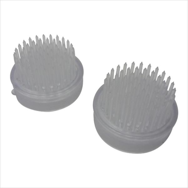 吸盤付のプラスチック製剣山です。[用途]剣山。[機能]生け花用です。吸盤付でガラス器などの花器でも安定吸着します。剣山がプラスチック製の為軽くて安全です。剣山と吸盤は取り外し可能なため、簡単に洗うことが出来ます。[仕様]●色：クリア。●1個...