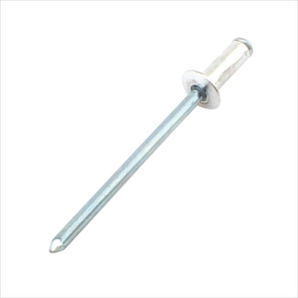 1サイズのリベットで広範囲の板厚に対応できます。[用途]部材と母材の締結。[機能]広範囲の板厚に対応できるハンドリベッター用のブラインドリベットです。フランジ(リベット本体)はアルミ製でサビに強くなっています。[仕様]●リベット径：3.2m...