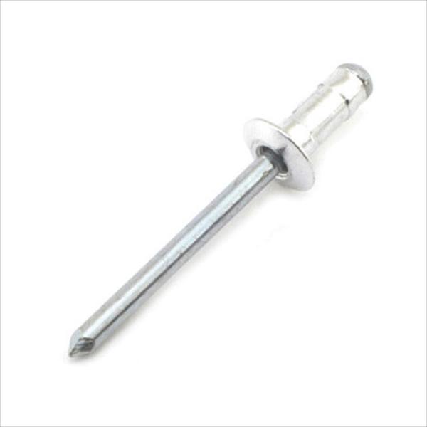 1サイズのリベットで広範囲の板厚に対応できます。[用途]部材と母材の締結。[機能]広範囲の板厚に対応できるハンドリベッター用のブラインドリベットです。フランジ(リベット本体)はアルミ製でサビに強くなっています。[仕様]●リベット径：4.8m...