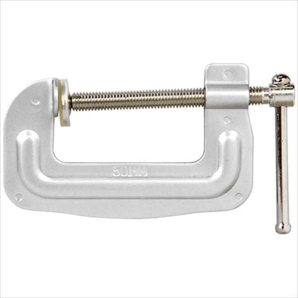 普及タイプのクランプです。[用途]木工作業などの仮止め。[機能]普及タイプのクランプです。[仕様]●最大口開き：50mm。[材質]●鋼板製。[注意事項]吊リ具として使用しないで下さい。本来の使用目的以外に使用しないで下さい。使用時に各部のゆ...