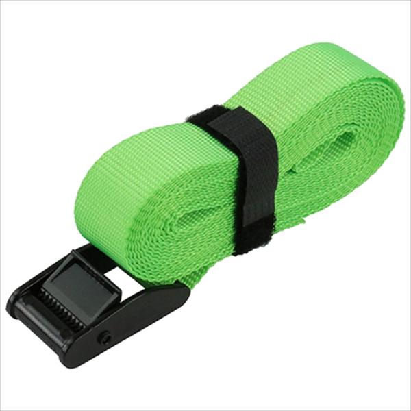 ベルトを通して引っ張るだけで荷締め・結束作業が簡単・確実にできます。[用途]荷物運搬時の固定、荷崩れ・転倒防止の結束。[機能]ベルトをきれいにまとめられるマジックバンド付きで、保管・携帯性に優れています。アウトドア、レジャー、引っ越し、防災...