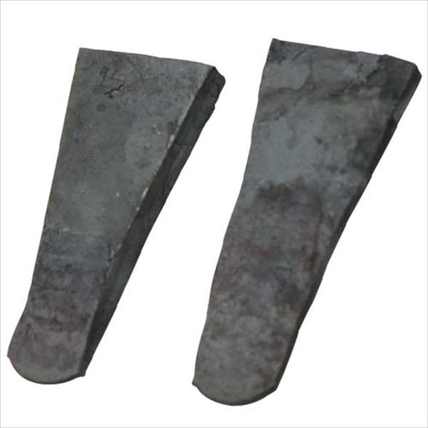 柄の抜けをふさぐ鉄製クサビです。[用途]交換用クサビ。[機能]鍬や片手鍬など農工具の抜け防止、ガタつき防止に使用します。抜け防止面が木柄に接するように打ち込んでください。[仕様]●サイズ：中。●サイズ(約)：厚4×幅15×35mm。●2個組...