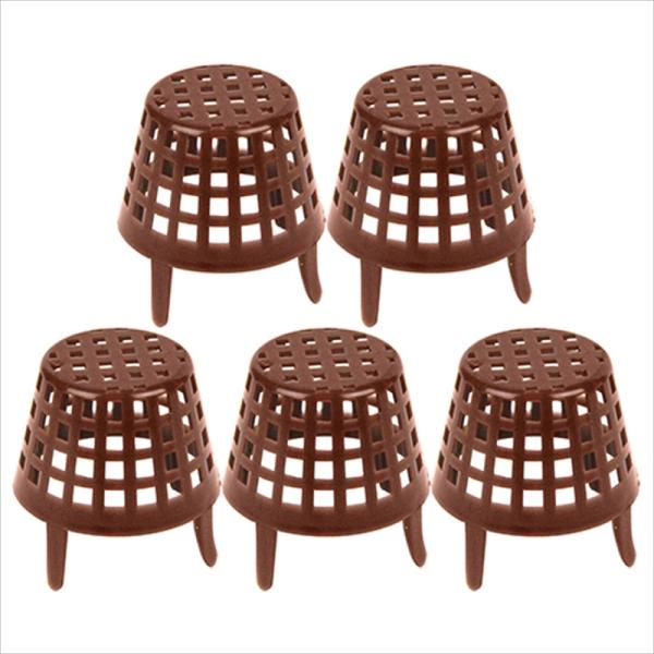 植物に肥料を与えるのに最適な容器です。[用途]肥料用容器。[機能]水やりによる肥料飛散を軽減する容器です。土の上に肥料を置き、上からかぶせます。[仕様]●小。●サイズ：約35×35mm。●入数：5個。[材質]●PP。[注意事項]保管の際は直...