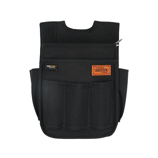 耐久性の高いコーデュラ生地を使用したハイスペックです。[用途]電工袋2段工具差し付き。[機能]1段目のポケットは内ポケット付きです。1段目のポケットは、マジック式セパレーターで仕切ることができます。ハーネス対応のバックスリットタイプです。底...