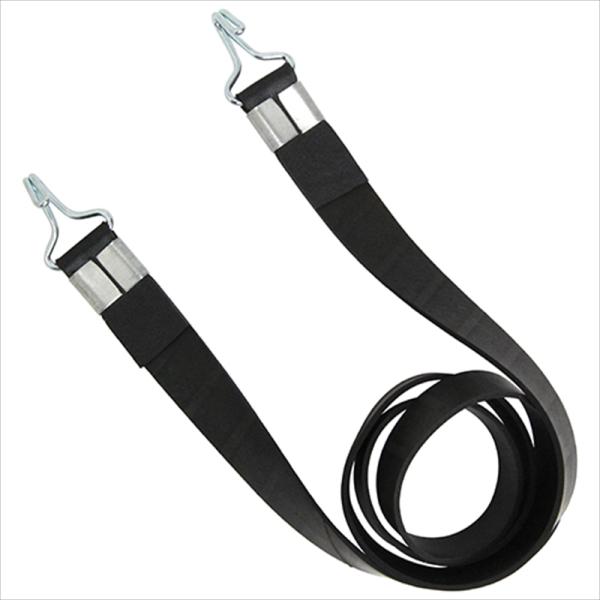 軽トラックなどのシートを固定に使用できるゴムバンドです。[用途]軽トラックシート固定やホロ車シートの固定。[機能]フック部分が移動可能な為様々な場所に金具を引っ掛け固定可能です。未使用タイヤチューブを使用しています。[仕様]●長さ：約90c...