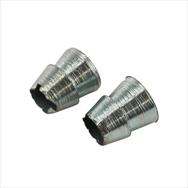 丸型なので全方向に効果が有ります。[用途]クサビの交換に。[機能]打ち込む時に倒れにくく真っ直ぐに打ち込めます。クサビの交換対象は金槌中、ポンドハンマーです。2個入りです。[仕様]●径10mm。[材質]●クサビ：鉄。●ヘッダー：紙。[注意事...