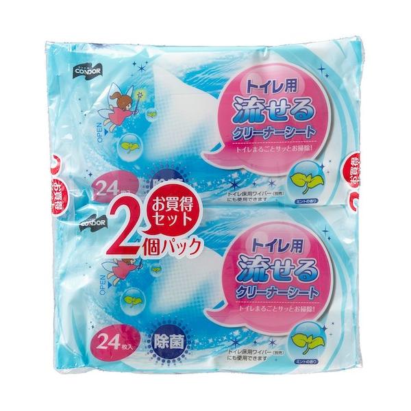 "●使用後はそのままトイレに流せます。<br>●除菌効果があります。<br>●別売のトイレ床用ワイパーにも使えます。<br>●(JAN：4903180195480)<br>●※遊ばない様に正し...
