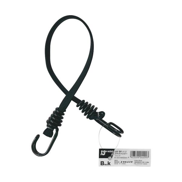 "●ゴム部分が平たく、接着面が広い為、円形に比べ、固定に優れています。<br><br>●荷物の仮留め、固定等<br><br>●色：ブラック<br>●線径(mm)：13<br&...