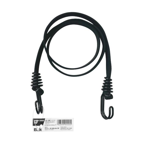 "●ゴム部分が平たく、接着面が広い為、円形に比べ、固定に優れています。<br><br>●荷物の仮留め、固定等<br><br>●色：ブラック<br>●線径(mm)：13<br&...