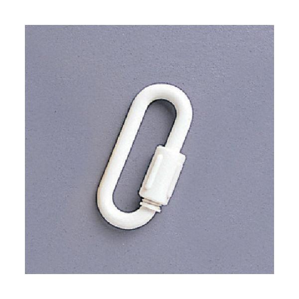 "●プラスチックチェーンを連結させるジョイントです。&lt;br&gt;&lt;br&gt;●プラスチックチェーンを使用した区画整理などに。&lt;br&gt;&lt;br&gt;●色：白&lt;br&gt;●縦(mm)：25&lt;br&...