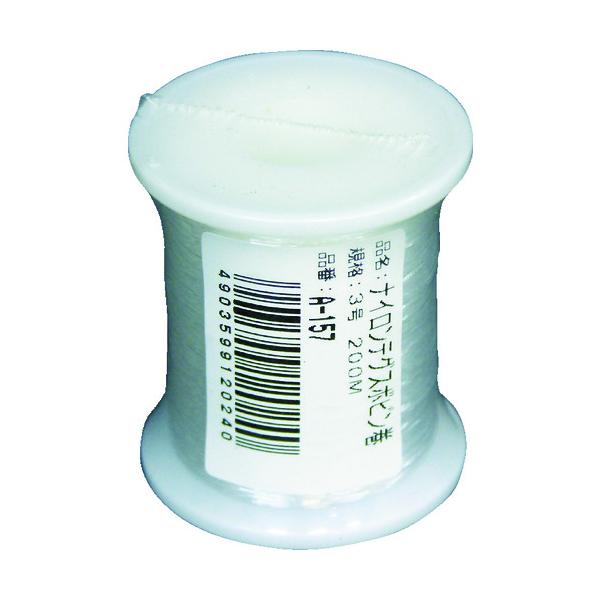 "●ナイロン糸の為、摩擦とショックに強いです。<br><br>●装飾・ホビーから防鳥糸など。<br><br>●長さ(m)：200<br>●線径(mm)：0.28<br>...