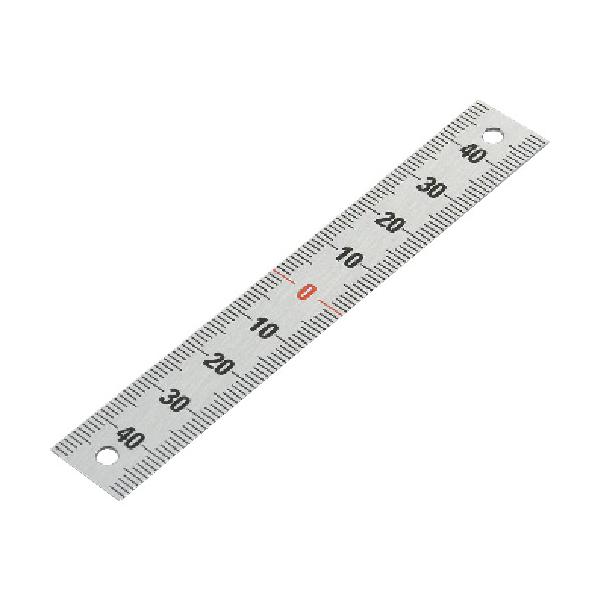 "●両側目盛り<br>●ゼロ位置：中央<br><br>●全長(mm)：100<br>●幅(mm)：15<br>●厚さ(mm)：0.5<br>●呼び寸法(mm)：100&...