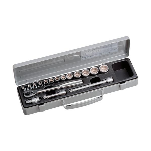トネ TONE ソケットレンチセット 17pcs 6角 1570MS : 工具計画 プロ