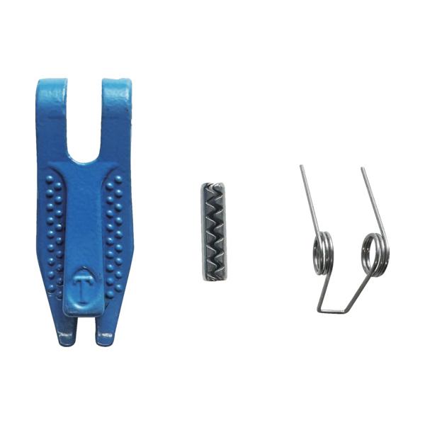 "●Vフック1.25t用の取り換え用ハズレ止め金具セットです。<br>●板、バネ、スプリングピンの三点セットです。<br><br>●適合機種：VHK1.25<br><br>●Vフッ...