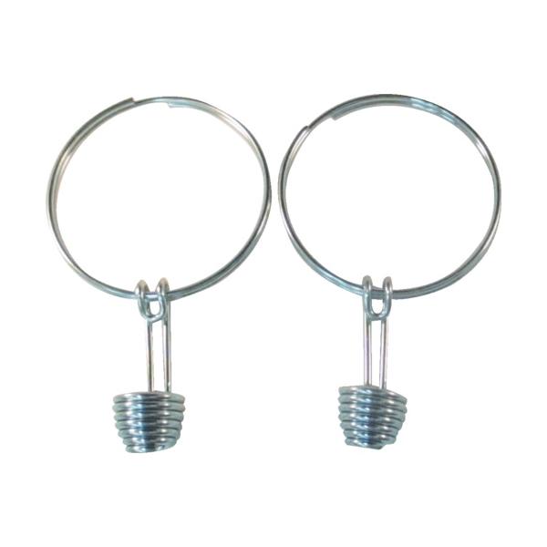 "●カラーコーン用ロープの専用金具です。<br><br>●カラーコーン専用の間仕切りロープの先端金具。<br><br>●品名：ロープジョイント<br>●ロープ径(mm)：9〜12&...