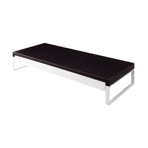 "●モニター台として人気の間口５９０ｍｍ机上台に便利な引き出し付の机上台です。<br><br>●５０ｃｍスケールも収納できるワイド引き出し。ケーブルを通す穴があいているので、スマホ等も引き出しに入れたまま充電できます...