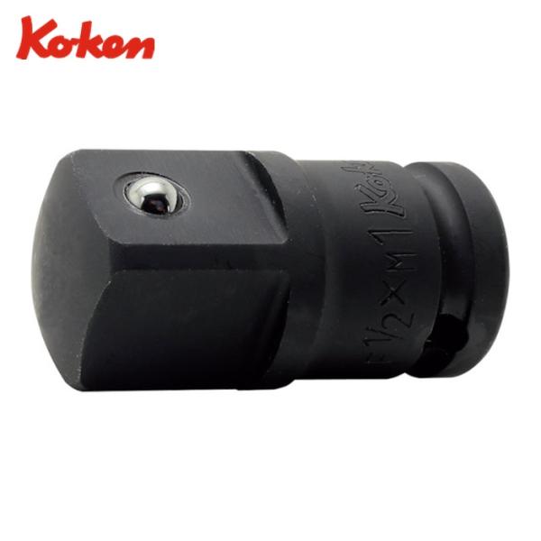 Ko-ken インパクト用ソケット|特長:1/2sqから1sqに変換するアダプターです。 大型車のホイールナットの仮締め作業に最適です。