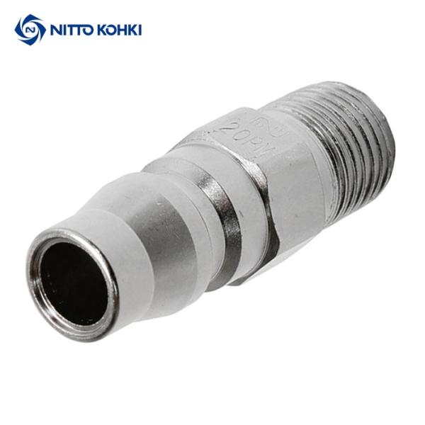 日東工器 20PM STEEL ハイカプラ鋼鉄製(めねじ取付用プラグ)相手側Rc1/4 耐圧力2.0Mpa(00282) (1個)