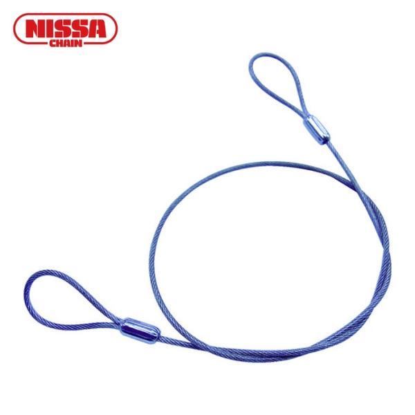 特長●コーティングワイヤーロープで仕上たカットワイヤーです。●細くても強度があり目立ちません。用途●ディスプレイの盗難防止に。●キャップやカバーなどの紛失防止の連結金具に。●看板などの吊り下げに。