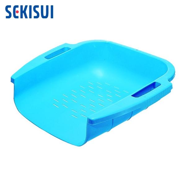 積水 チリトリ|特長:持手付で軽量なため、作業性に優れています。 丈夫で長持ちし、農業や造園など幅広く使用できます。 メッシュ形状。