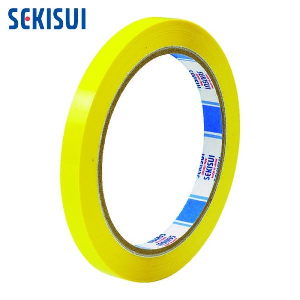 積水 バッグシーラー用テープ|特長:PETフィルム製で耐久性に優れていますので水気のある商品の封かんに最適です。 耐荷重性に優れているのでシール後ズレやゆるみがありません。 ご使用には専用封かん機バッグシーラーNo。