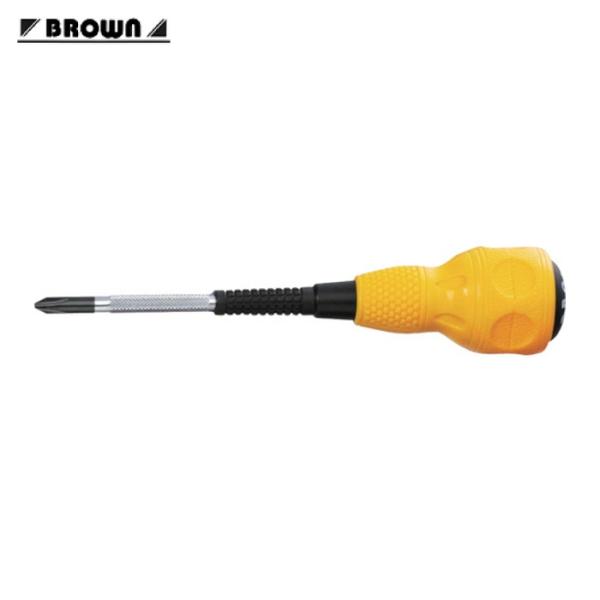 平井工具 BROWN クッション電工ドライバー (1本) D-6060-2-100