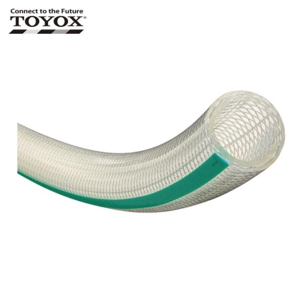 トヨックス TFB-15-5 食品用耐熱 耐圧ホース トヨフーズホース 内径15mm×外径22mm 長さ5m TFB-15-5 (1巻)