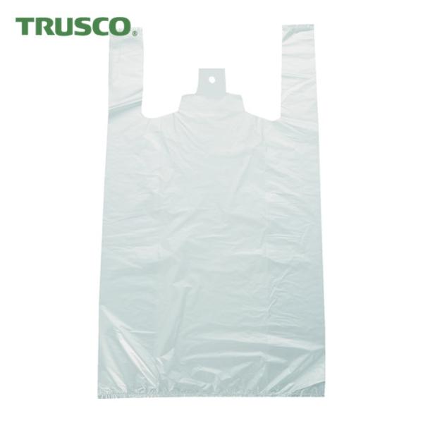 トラスコ TRUSCO レジ袋 45/45号 530X440(295)mm 乳白 100枚入 (1袋) TRB45-45-W