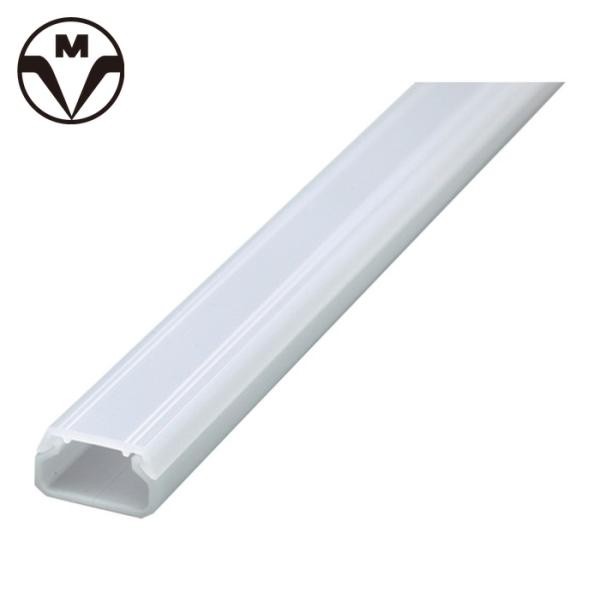 マサル ケーブルカバー(壁用)|特長:中身が見える多用途なカバーです。 施工の際には、両面テープ(マヂックステッカー)の併用をお勧めします。