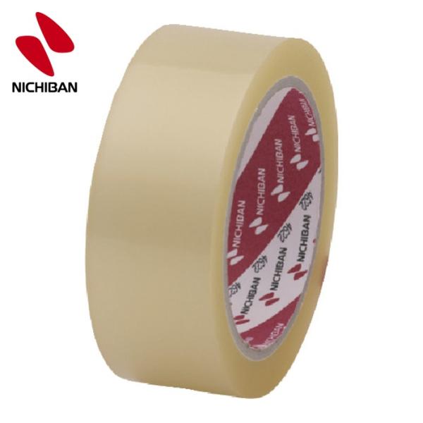 ニチバン OPP(ポリプロピレン)テープ|特長:段ボール包装用のOPP粘着テープです。 ゴム系粘着剤を使用しているので低温度時でも安定した粘着力を発揮します。 タイの合弁企業ユニオン・タイ・ニチバン製です。
