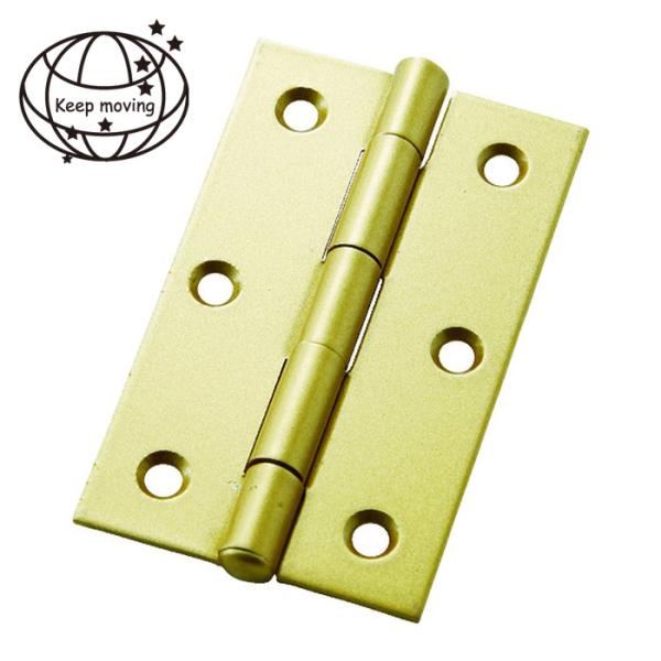 ちよんちやん フジテック カラー丁番 袋入り（2枚）・厚口89mm・ゴールド (1袋) 品番