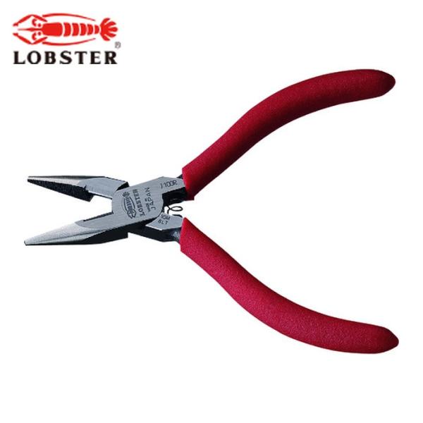 エビ ラジオペンチ|特長:精密機器等の組立、修理、分解作業に最適です。 先端部の耐久性が高く、刃部の切断能力が抜群です。 滑りにくく、握りやすいマット調のグリップを採用しています。