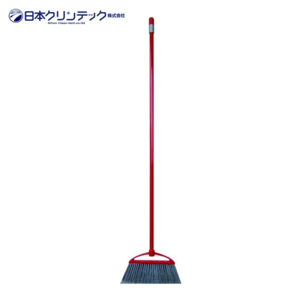 日本クリンテック ほうき|特長:穂先の先端に施した先割れ加工により、細かいゴミやホコリを残さず掃けます。 象徴的なヘッド部は、植毛タイプのほうきにしかできない形状で、穂先に適度な弾力性を持たせます。 長さが1350mmと長く、背の高い方も楽...