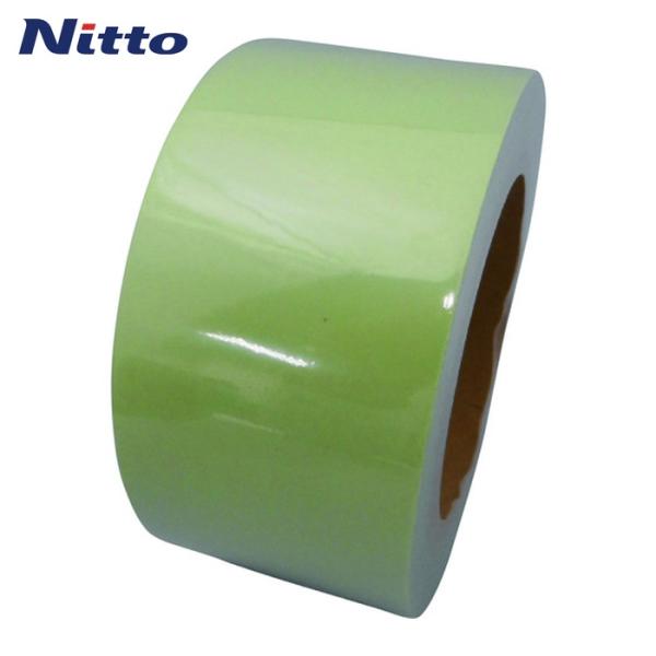 日東エルマテ 表面保護テープ|特長:壁や床に貼ってあるテープやステッカーの保護に最適です。 蓄光テープやラインテープの上から貼ってもほとんど輝度は落ちません。