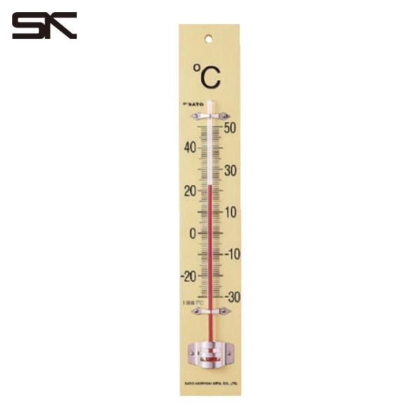 佐藤計量器 1510-00 板付温度計(フック箱)-30~50°C (1510-00) (1個)
