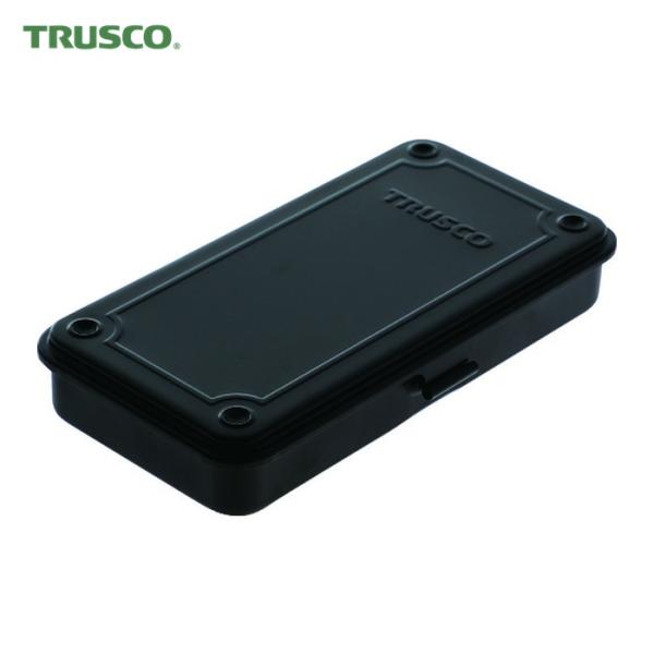 他サイト： トラスコ TRUSCO トランク型工具箱 203X109X35 つや消しブラック (1個) T-19MBKの商品画像