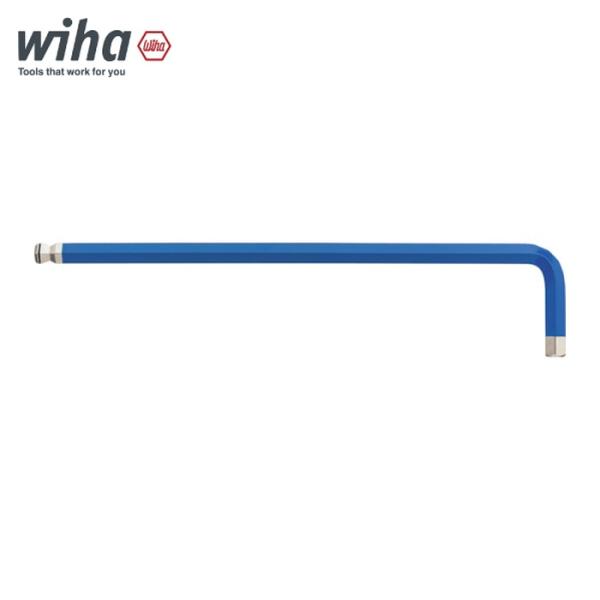 wiha ビーハ 369R080F マジックリング付 蛍光色ボールポイント 六角レンチ 8.0mm 青 (1本)