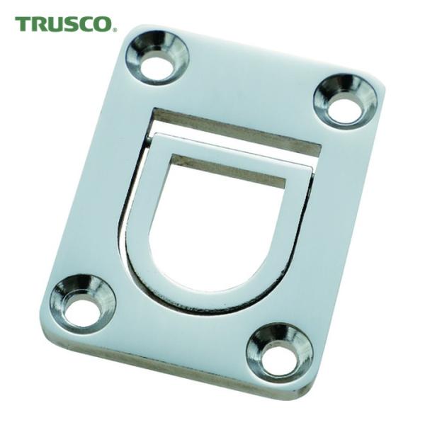 TRUSCO アイプレート|特長:表裏フラットなので取付時にハツリの必要がありません。 リング部分は使用したい時のみ起こして、不使用時は埋め込み部分に収まるので邪魔になりません。